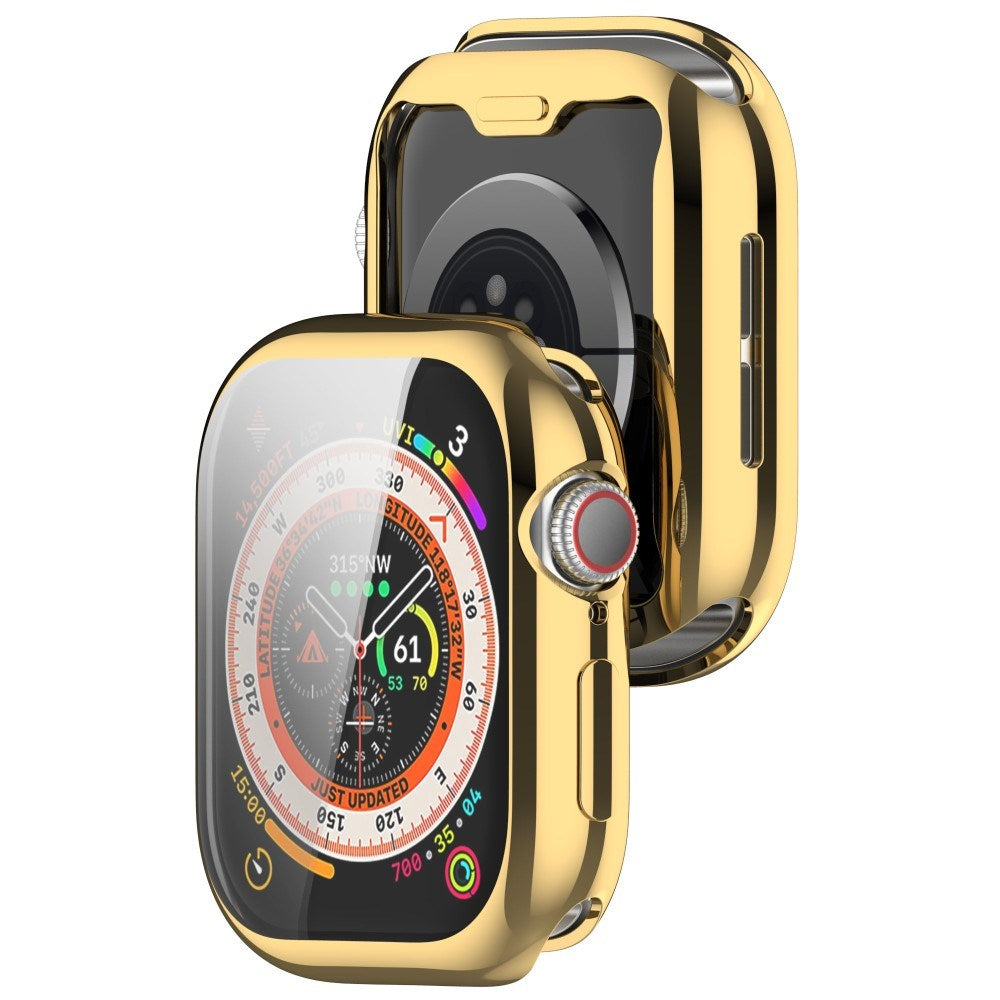 Apple Watch 11 / 10 (42mm) Fleksibelt Plast Cover - Inkl. Skærmbeskyttelse - Guld