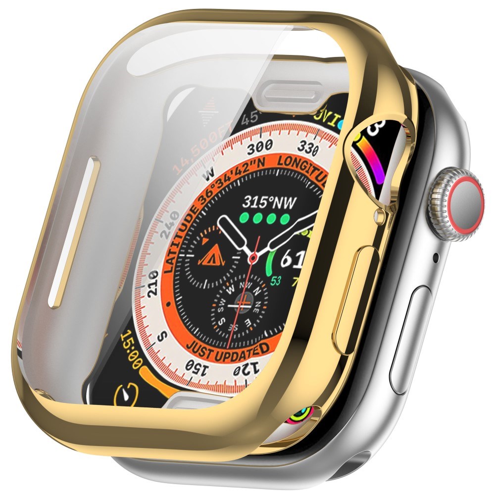 Apple Watch 11 / 10 (46mm) Fleksibelt Plast Cover - Inkl. Skærmbeskyttelse - Guld