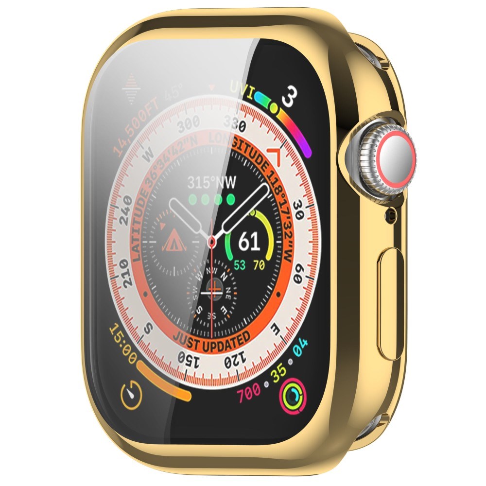 Apple Watch 11 / 10 (46mm) Fleksibelt Plast Cover - Inkl. Skærmbeskyttelse - Guld