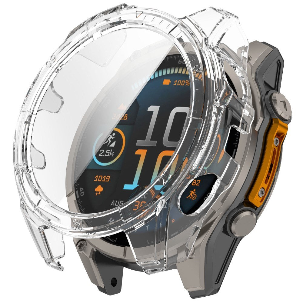 Garmin Tactix 8 AMOLED (51mm) - Hårdt Plastik Cover m. Beskyttelsesglas - Gennemsigtig