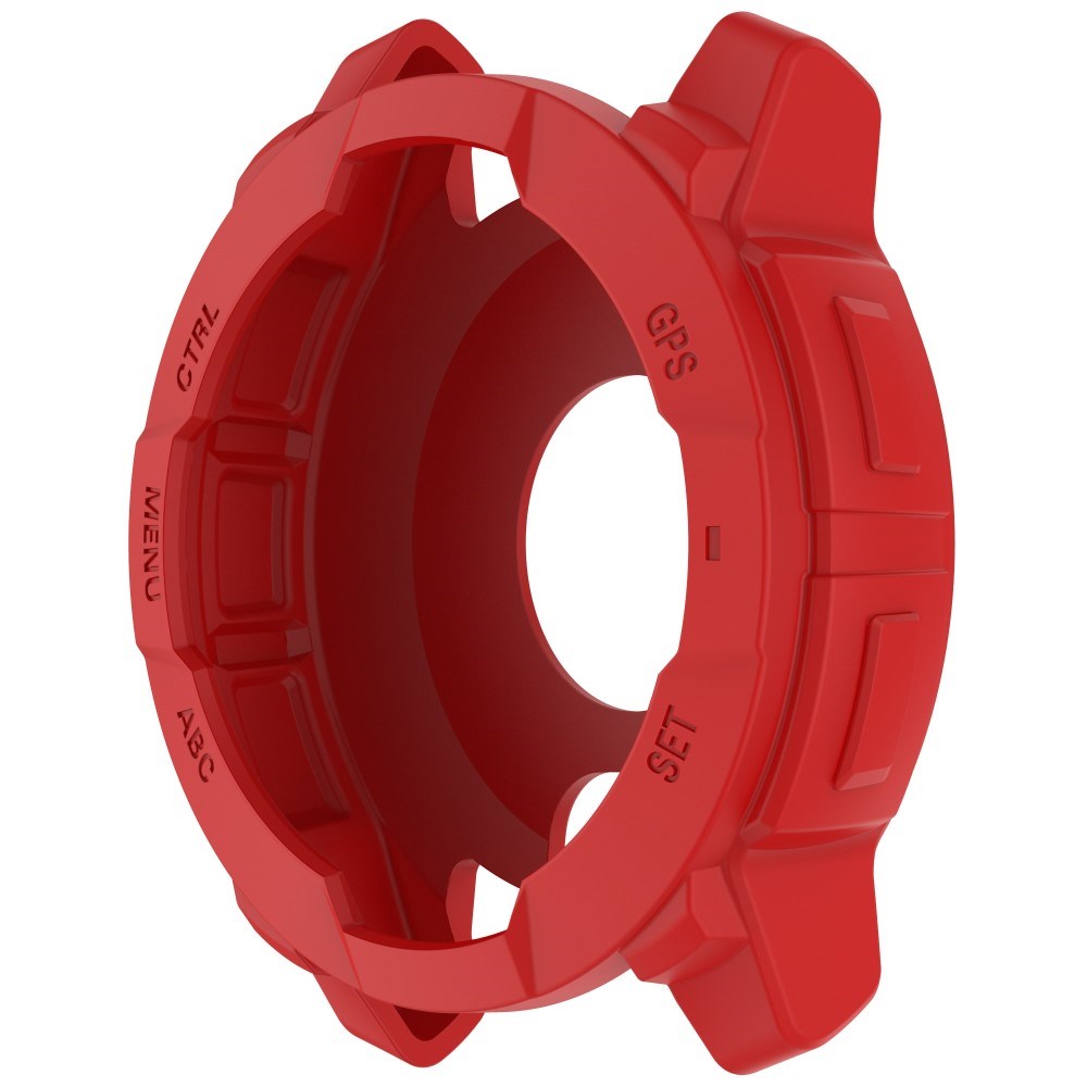 Garmin Instinct 3 AMOLED / Solar (50mm) - Bumper Silikone Cover - Rød