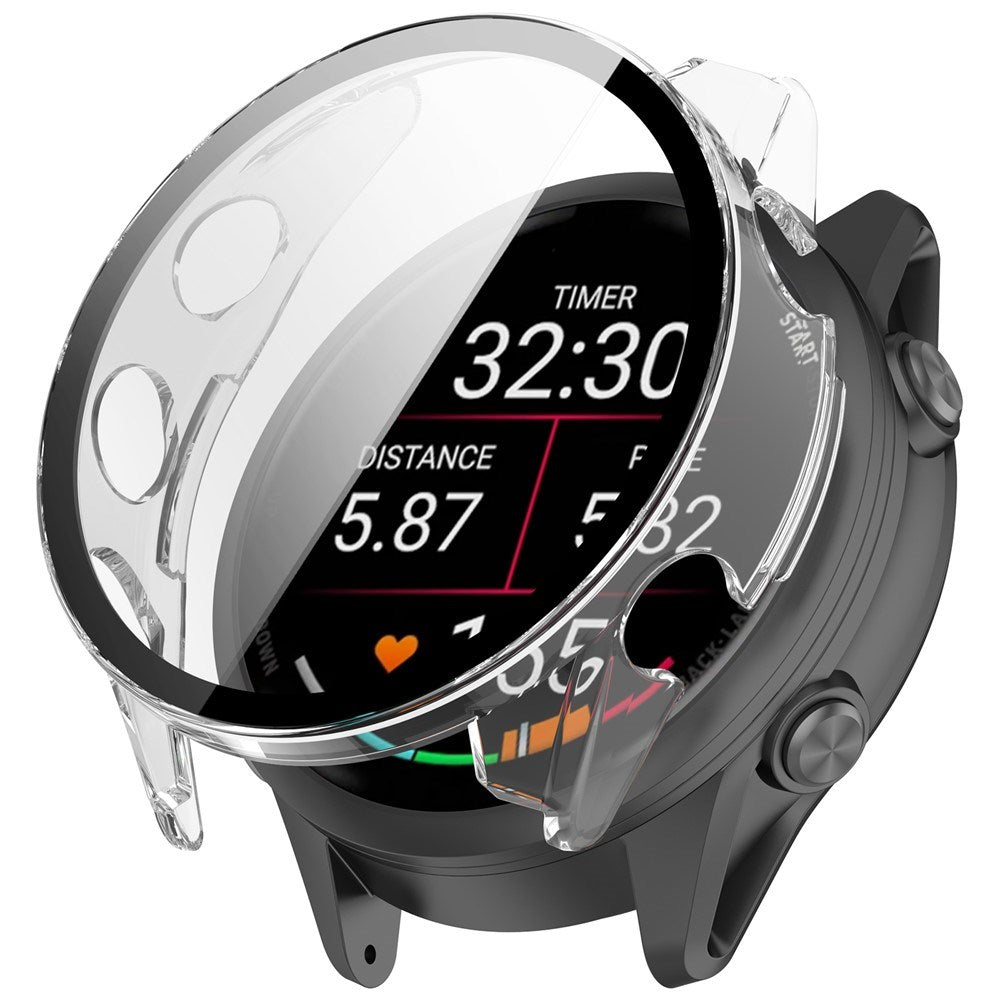 Garmin Forerunner 570 (47mm) Cover m. Indbygget Skærmbeskyttelse - Gennemsigtig