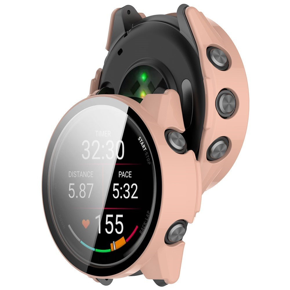 Garmin Forerunner 570 (47mm) Cover m. Indbygget Skærmbeskyttelse - Lyserød