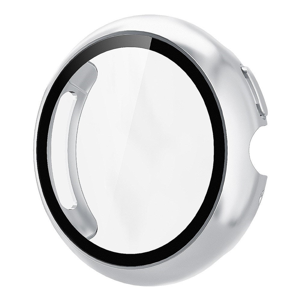 Google Pixel Watch 4 (41mm) Hårdt Plastik Case - Indbygget Skærmbeskyttelse - Sølv