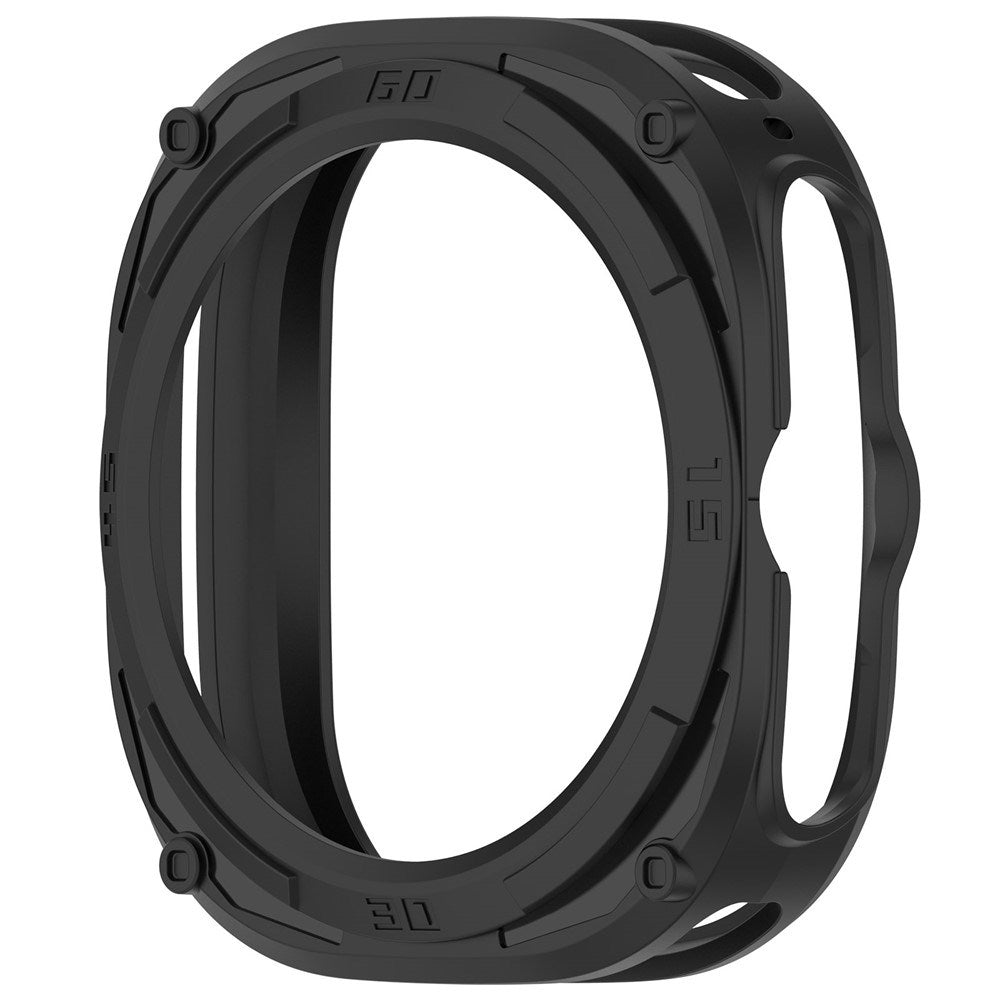 Samsung Galaxy Watch Ultra 2 (47mm) Fleksibelt Plast Armor Cover m. Stødabsorberende Effekt - Sort