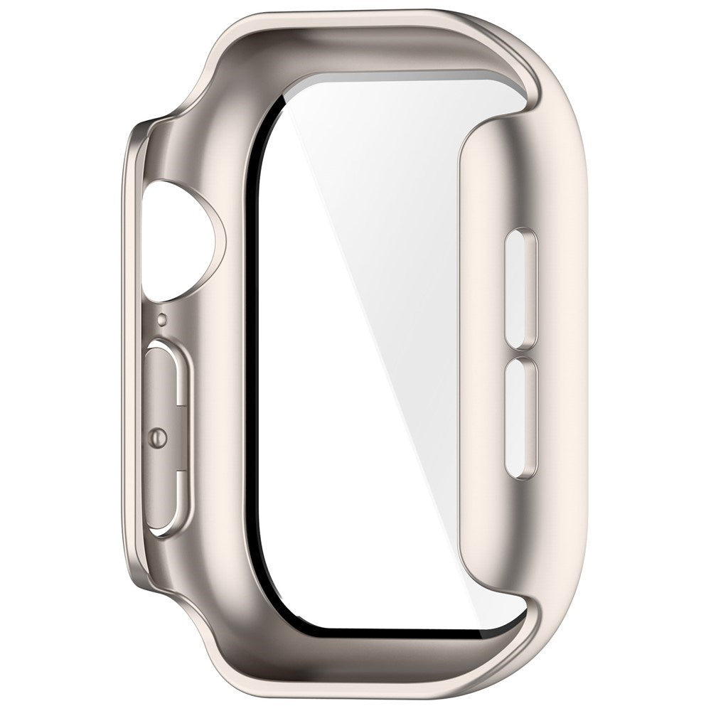Apple Watch Series 12 (42mm) Case m. Indbygget Hærdet Glas Skærmbeskyttelse - Rose Gold