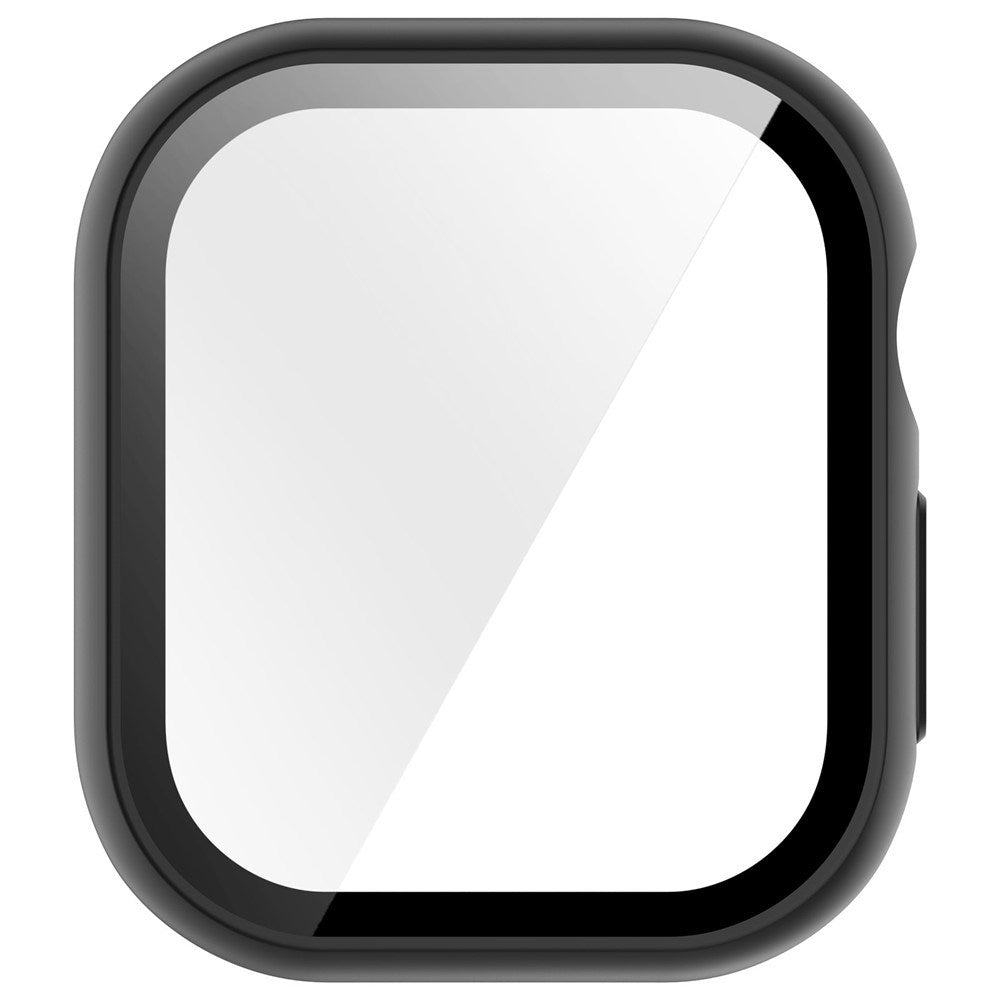 Apple Watch Series 12 (46mm) Case m. Indbygget Hærdet Glas Skærmbeskyttelse - Sort