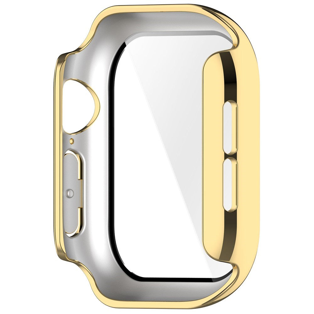 Apple Watch Series 12 (46mm) Case m. Indbygget Hærdet Glas Skærmbeskyttelse - Guld