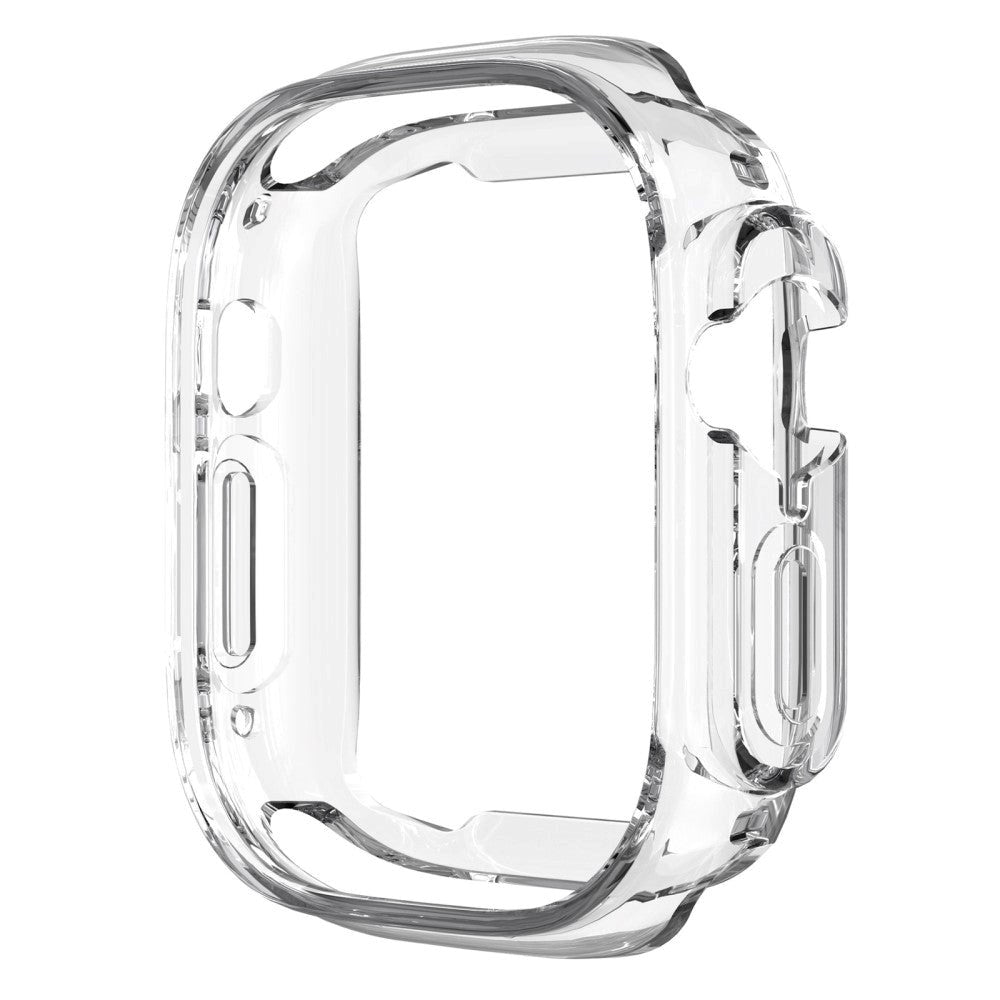 Apple Watch Ultra 3/2/1 (49mm) Fleksibelt TPU Plastik Cover m. Forstærkning omkring Knapper - Gennemsigtig