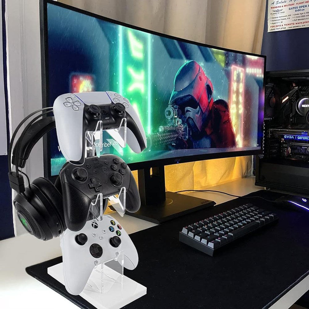 Stativ til Controller & Headset - Gennemsigtig