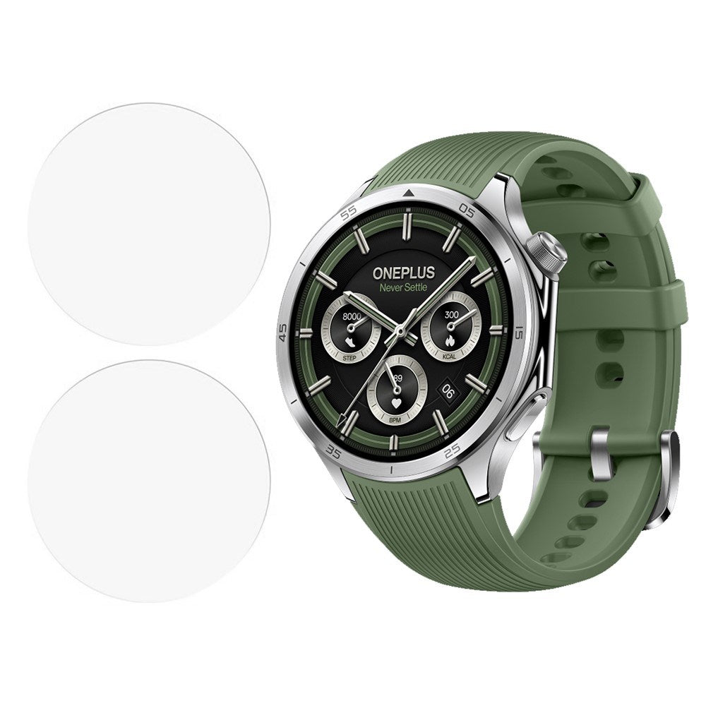 OnePlus Watch 3 (46mm) Hærdet Beskyttelsesglas - 2 stk. - Gennemsigtig