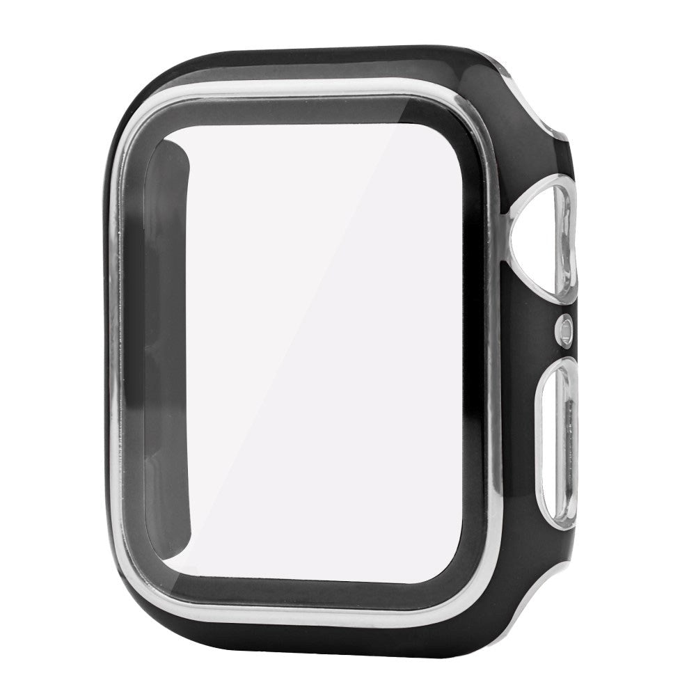 Apple Watch Ultra 3/2/1 (49mm) Hård Plast Case m. Indbygget Skærmbeskyttelse - Sort / Sølv