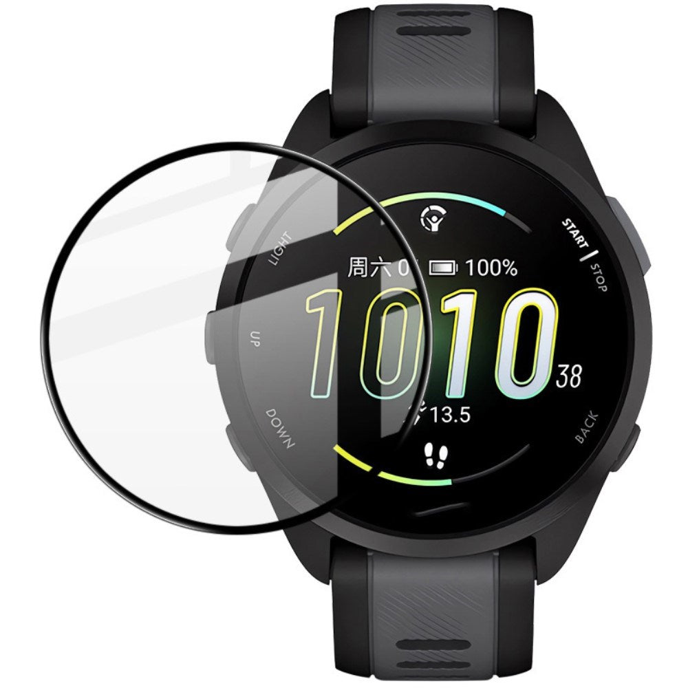 Garmin Forerunner 165 IMAK Plastik Beskyttelsesfilm - Sort Kant