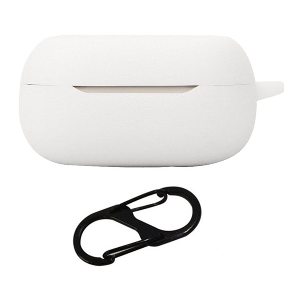 JBL Live Buds 3 Silikonecase m. Klip & Udskæring til Display - Hvid