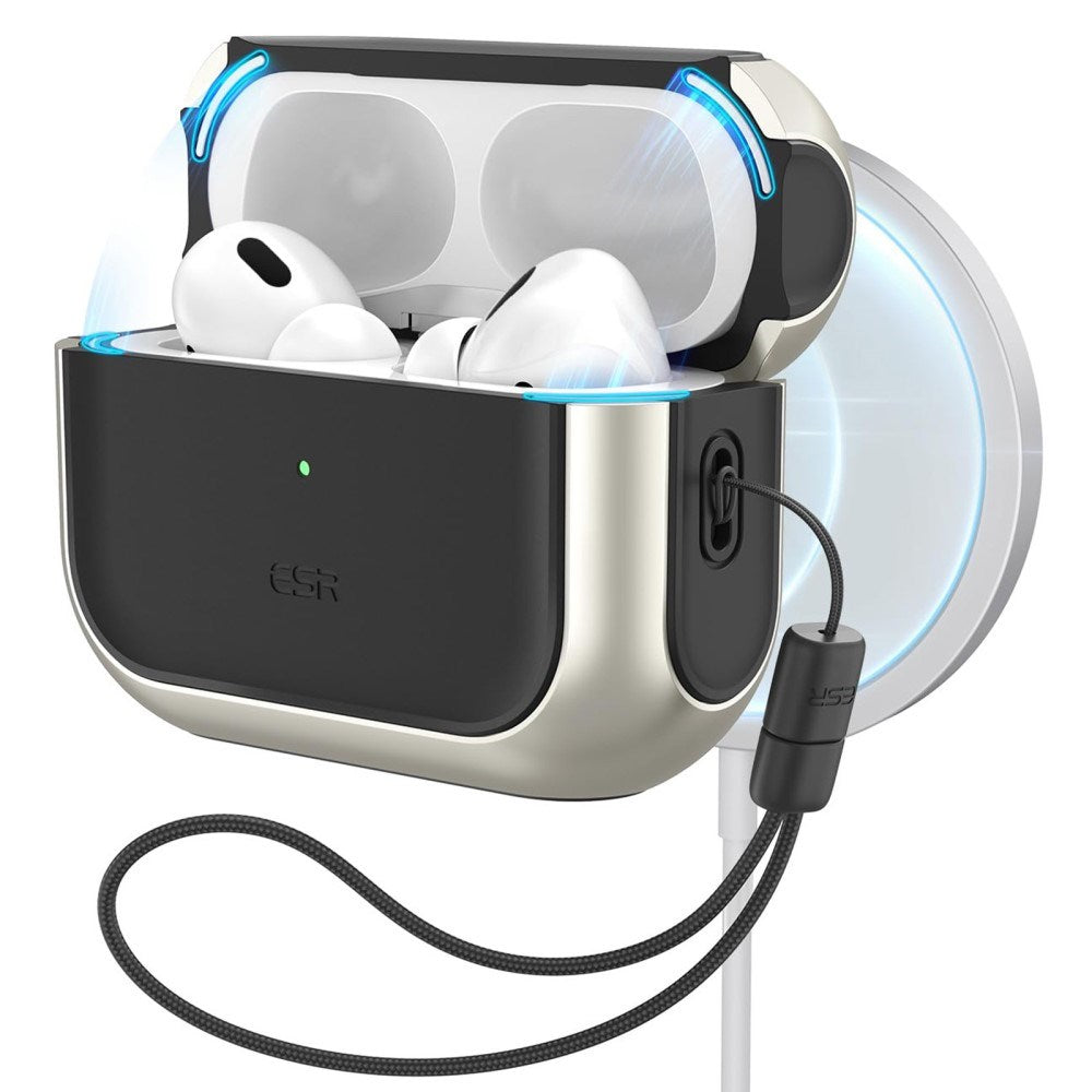 AirPods Pro (1 & 2. gen.) Orbit Hybrid Magnetic Cover - MagSafe Kompatibel - Titanium