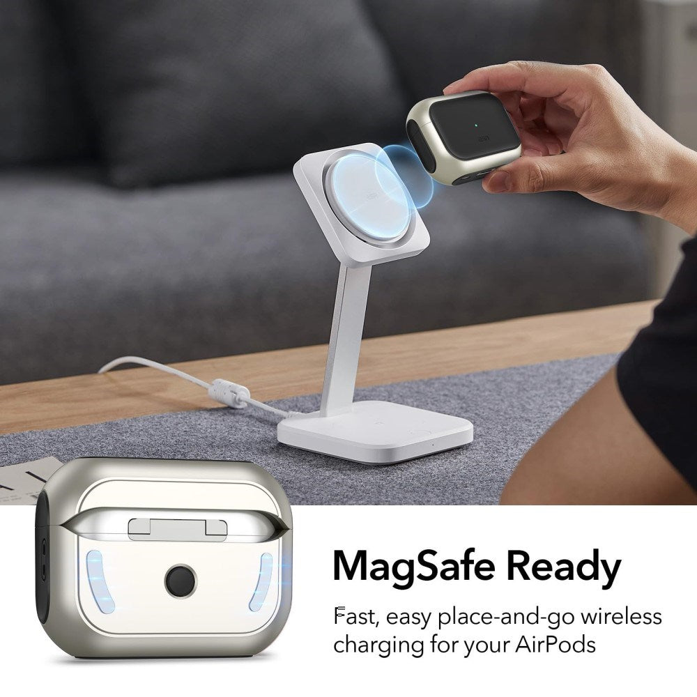 AirPods Pro (1 & 2. gen.) Orbit Hybrid Magnetic Cover - MagSafe Kompatibel - Titanium