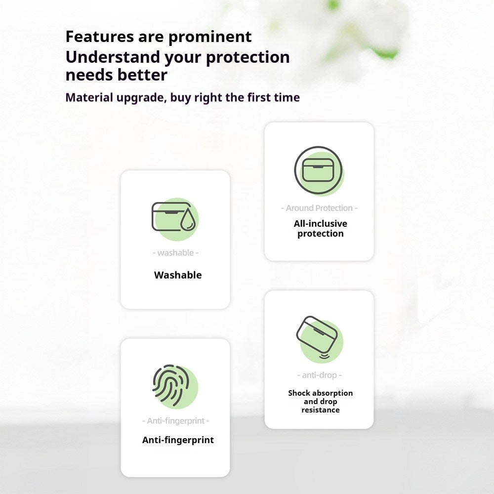 Apple AirPods Pro (3. gen.) Cover m. Karabinhage - Silikone - Sort