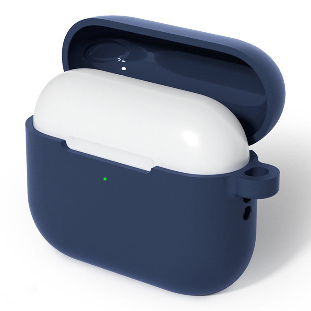 Apple AirPods Pro (3. gen.) Cover m. Karabinhage - Silikone - Mørkeblå