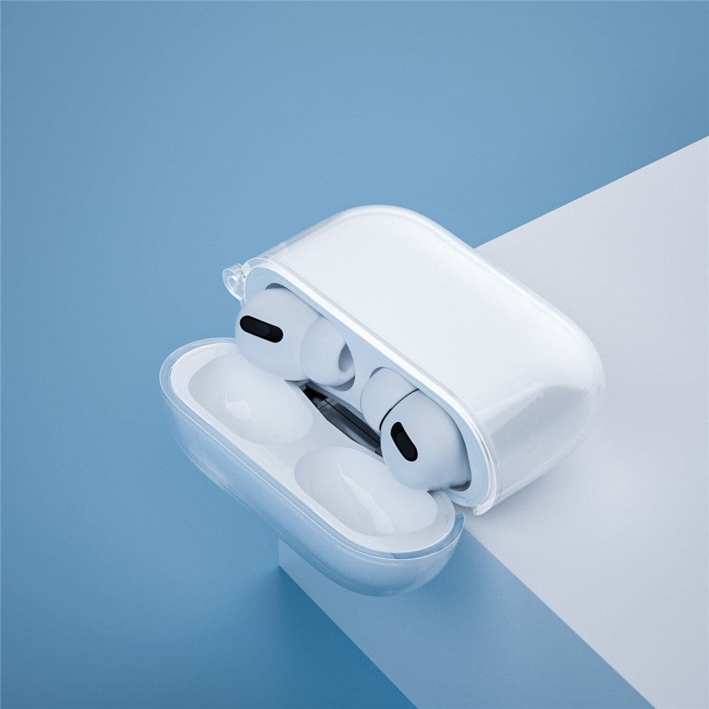 Apple AirPods Pro (3. gen.) Transparent Plast Cover - Gennemsigtig / Rød