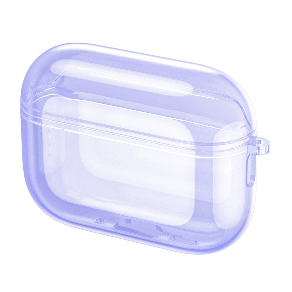 Apple AirPods Pro (3. gen.) Transparent Plast Cover - Gennemsigtig / Lilla