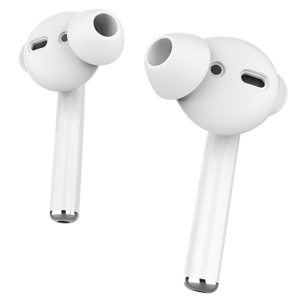 Apple AirPods (1. & 2. Gen) Ørepuder Str. S m. Opbevaringsetui- 3 Par - Lyserød