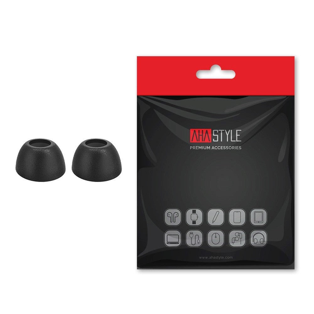 Samsung Galaxy Buds Pro / Buds2 Pro Memory Foam EarBuds Covers - Sort - Str. L