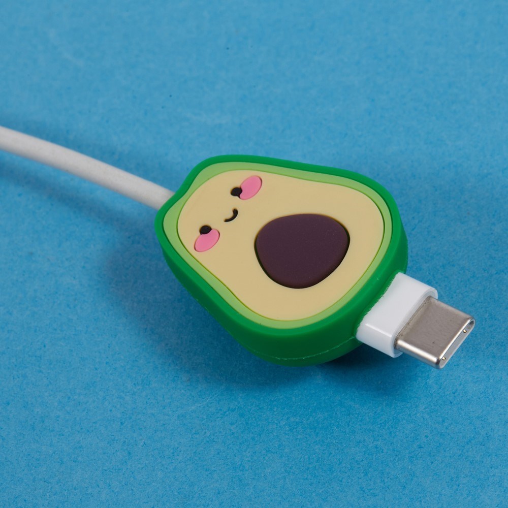 Kabelbeskytter til USB-C Kabel - Sød Avocado