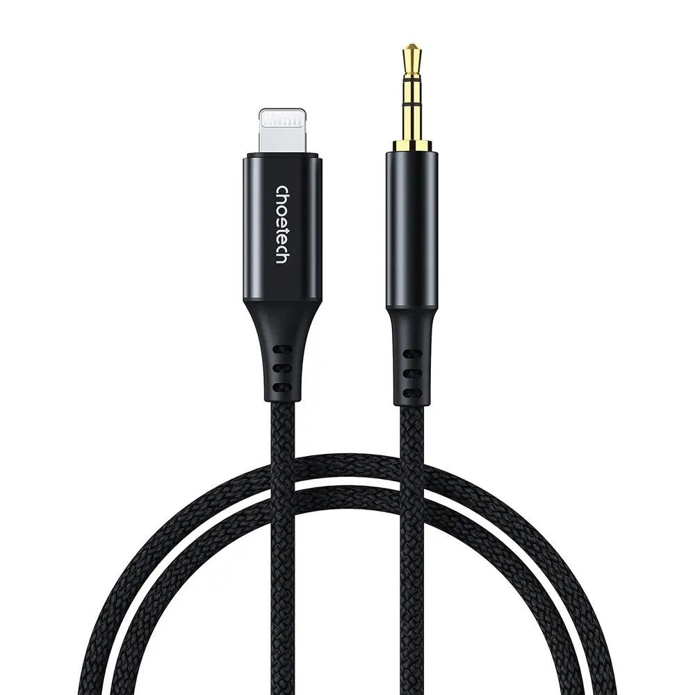 Choetech Lightning til 3.5mm Minijack Kabel - 1m - Sort