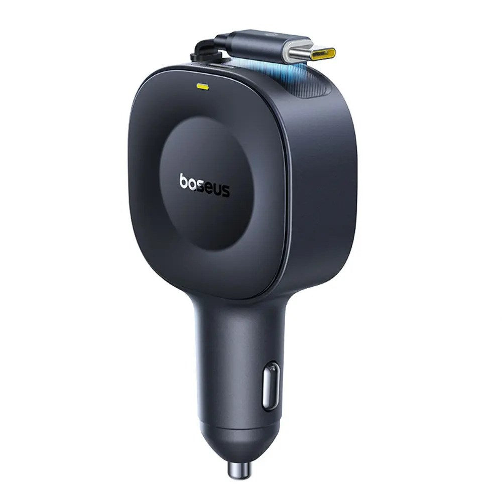 Baseus PrimeTrip VR2 Biloplader - 30W - Indbygget USB-C Kabel - 1 x USB-C Stik - Sort
