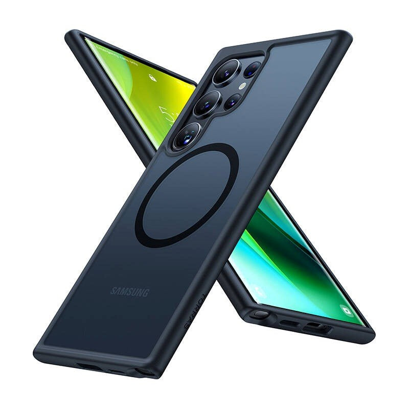 TORRAS Samsung Galaxy S24 Ultra - Fleksibelt Plast Mobil Cover - MagSafe Kompatibel - Sort