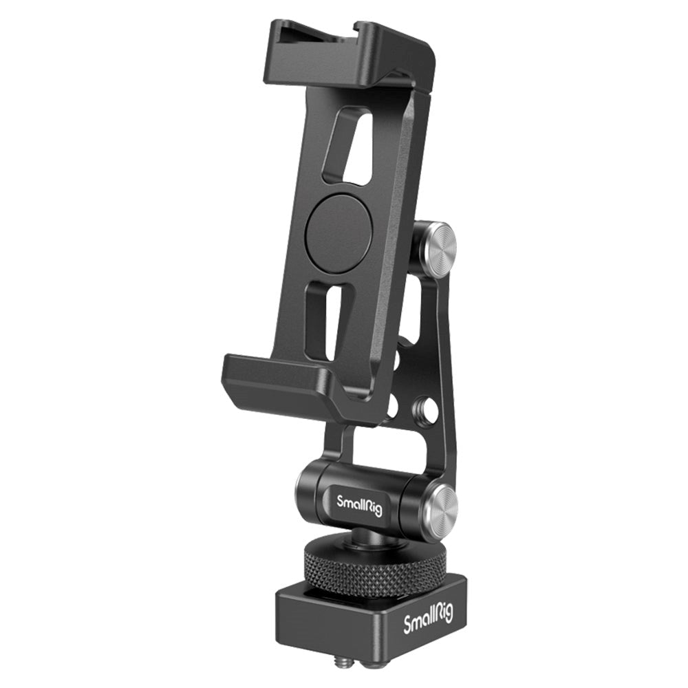 SmallRig 4301 Roterbar Mobilholder m. Cold Shoe Mount - Kompatibel m. DJI Gimbals (57-88mm) - Sort