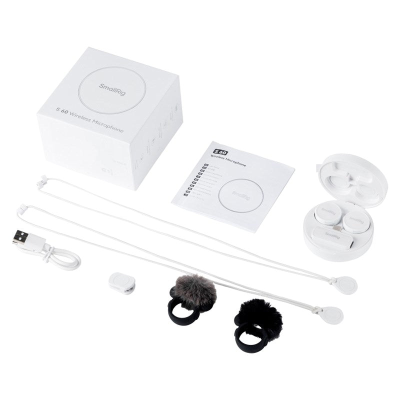 Trådløs Mikrofon - SmallRig 4706 S 60 - USB-C - Hvid