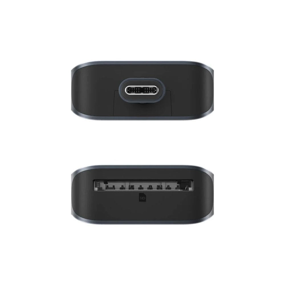 Hyper HyperDrive Ecosmart 6-in-1 USB-C Hub - 2 x USB-A 1 x USB-C 1 x HDMI 1 x Ethernet 1 x SD-Kort - Grå