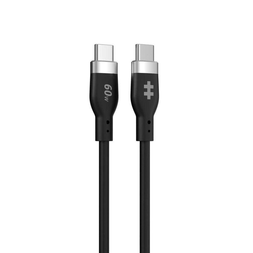 Hyper HyperJuice Silikone USB-C til USB-C Kabel - 1.5m / 60W - Sort