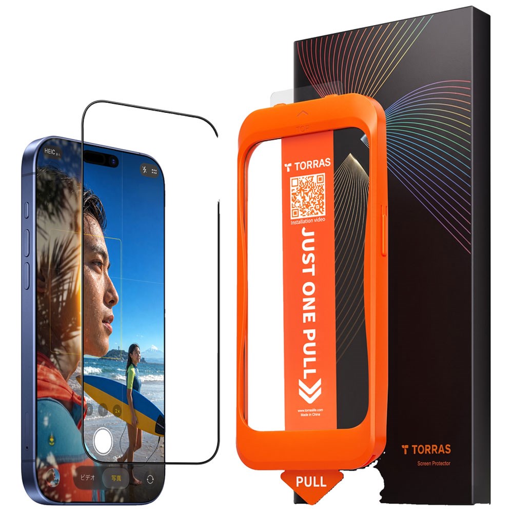 iPhone 18 Pro / 17 Pro TORRAS HD Shield Skærmbeskyttelsesglas - Gennemsigtig