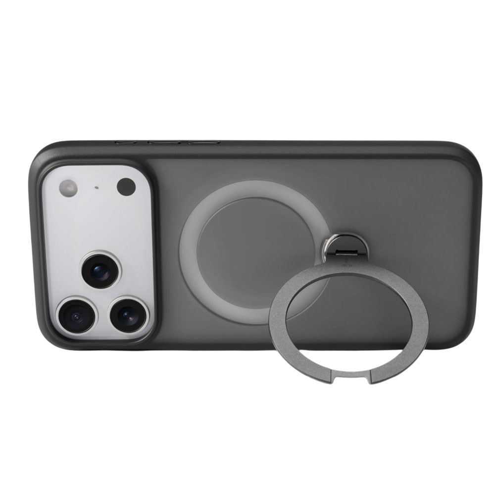 iPhone 18 Pro / 17 Pro TORRAS Ostand Q3 Spin Bagside Cover - MagSafe Kompatibel - Sort