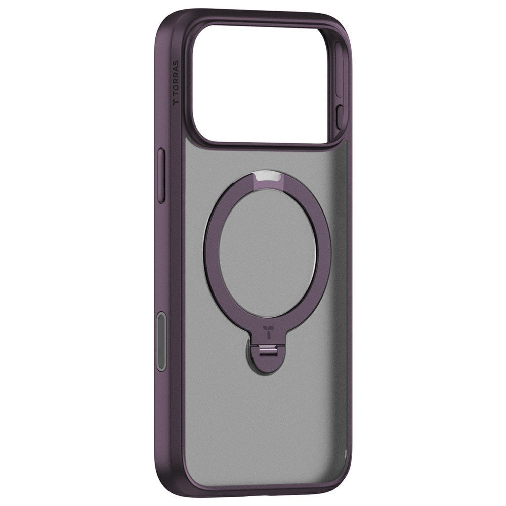 iPhone 18 Pro / 17 Pro TORRAS Ostand Q3 Spin Bagside Cover - MagSafe Kompatibel - Lilla