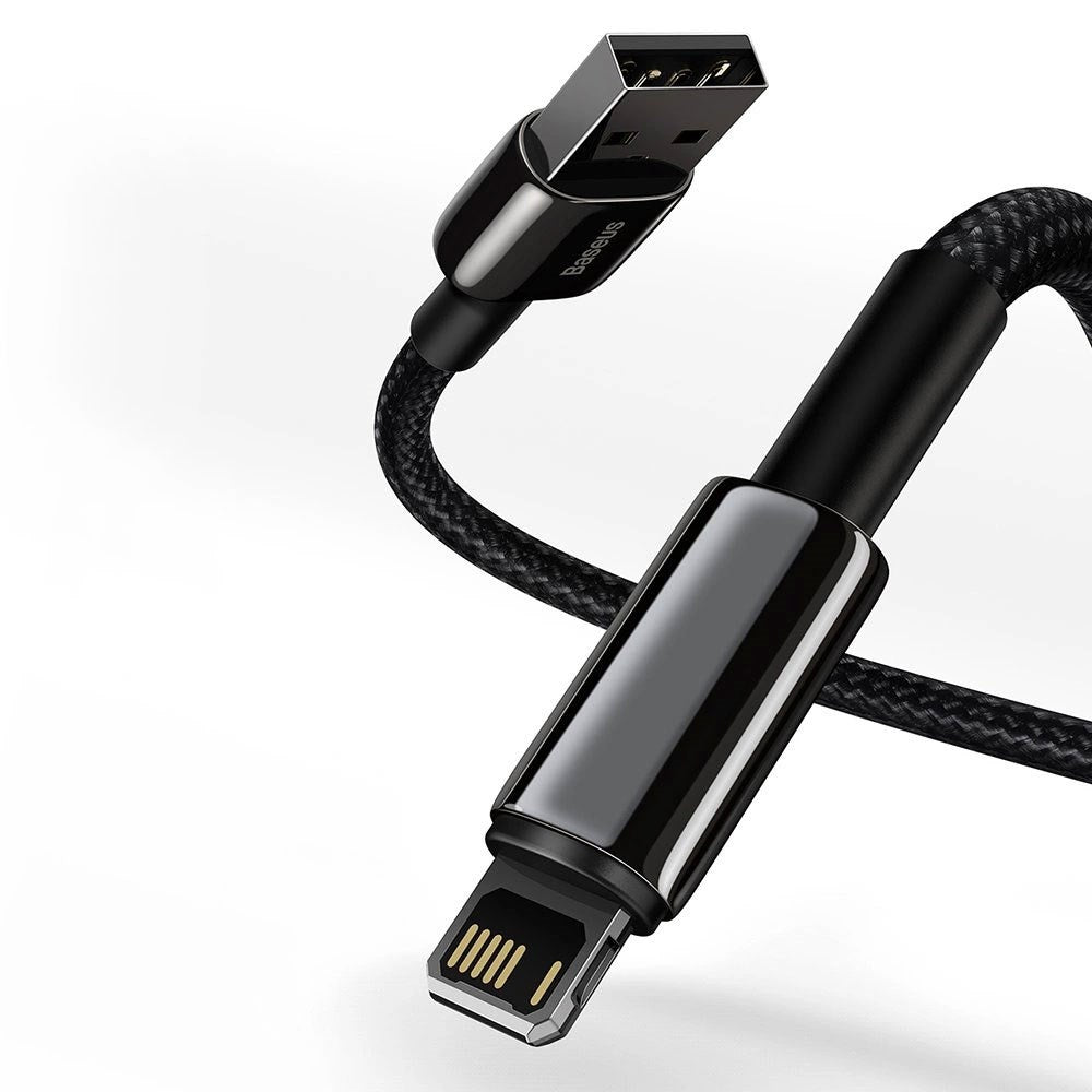 Baseus 12W USB-A til Lightning Kabel - 480Mbps - 1m - Sort