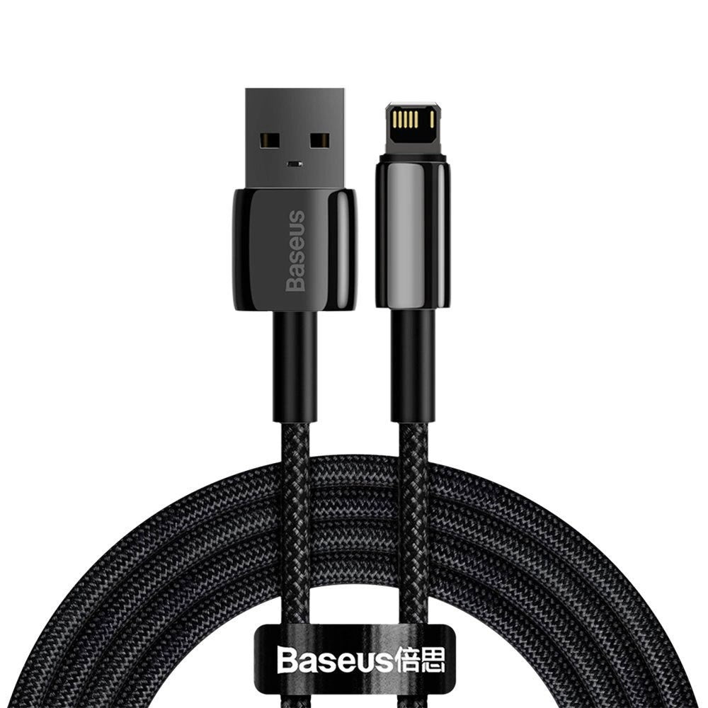 Baseus 12W USB-A til Lightning Kabel - 480Mbps - 2m - Sort