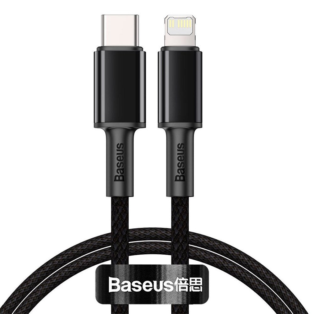 Baseus High Density 20W USB-C til Lightning Kabel - 1 Meter - Sort