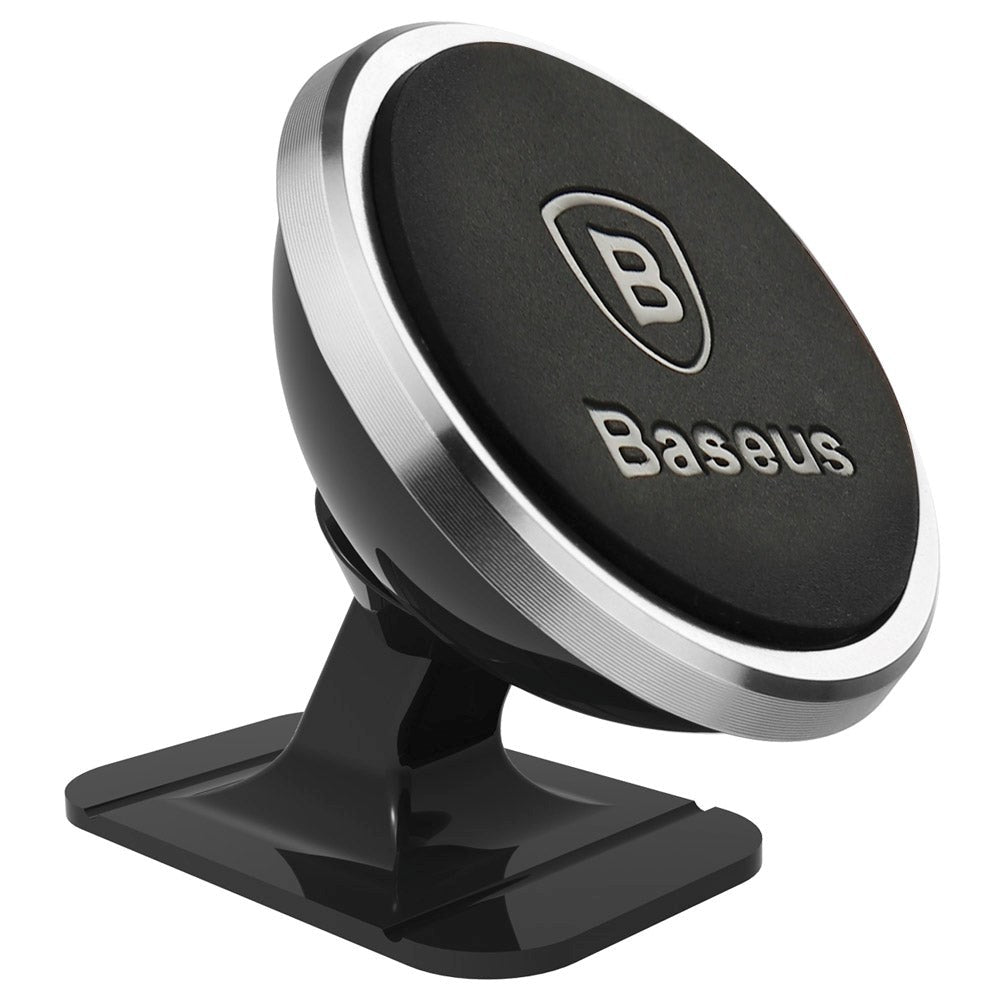 Baseus Dashboard Car Mount 360 Graders Magnetisk Mobilholder til Bil - Sort / Sølv