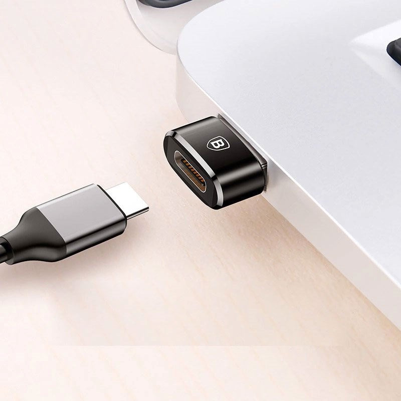 Baseus USB-C til USB-A Adapter - Sort