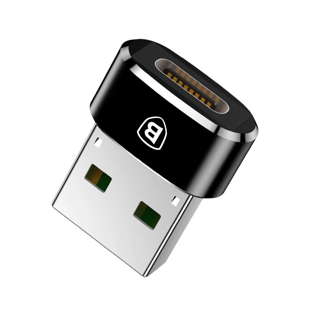 Baseus USB-C til USB-A Adapter - Sort