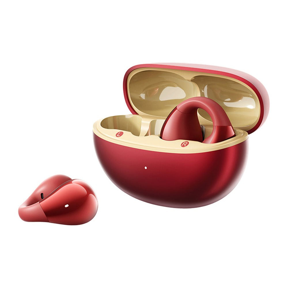 QCY Crossky Clip True Wireless Høretelefoner - Open-Ear - Rød