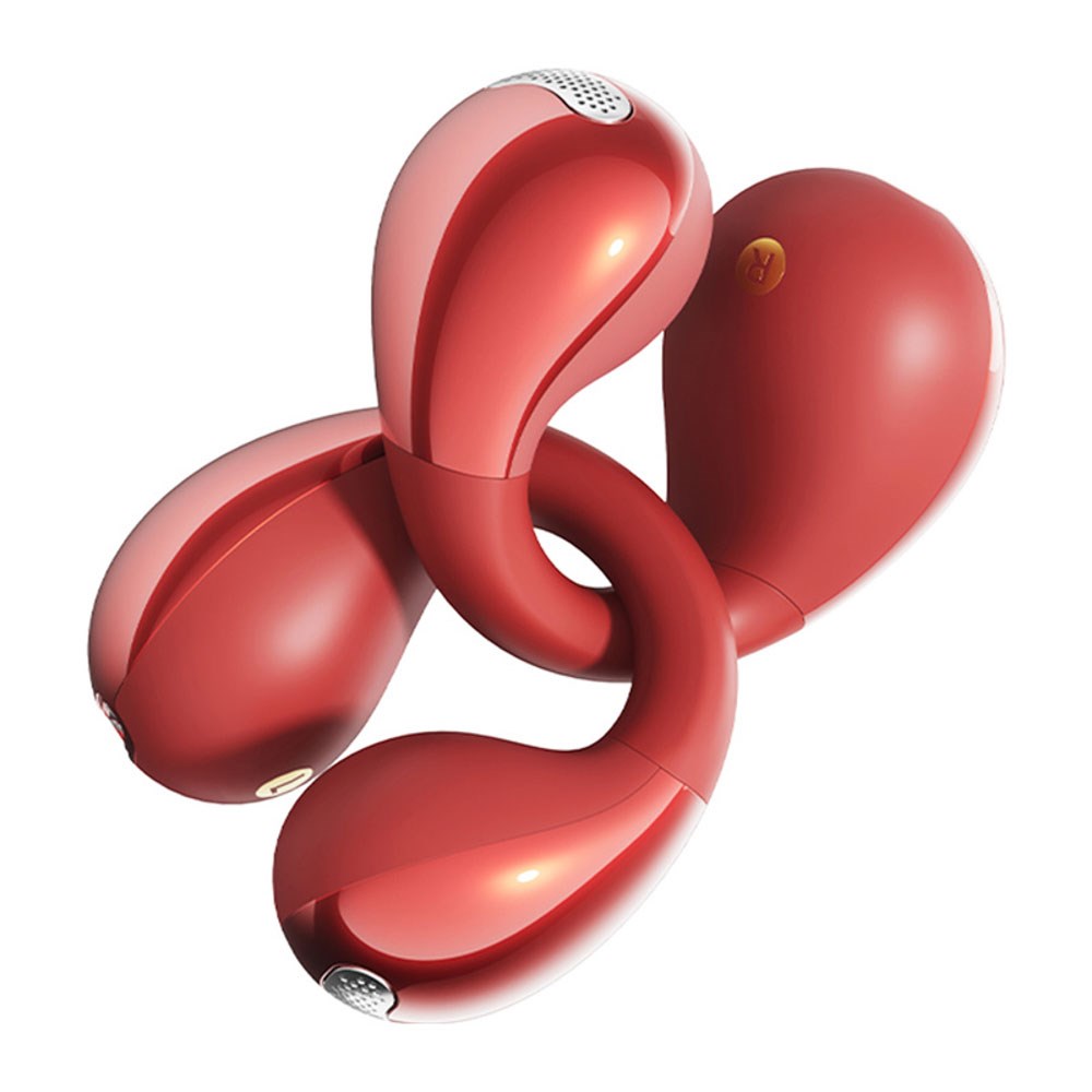 QCY Crossky Clip True Wireless Høretelefoner - Open-Ear - Rød