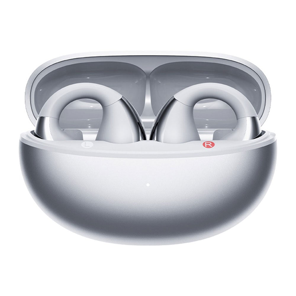 QCY Crossky Clip True Wireless Høretelefoner - Open-Ear - Sølv
