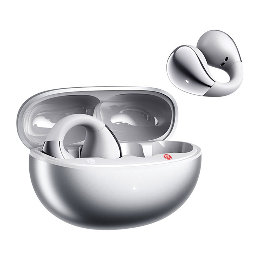 QCY Crossky Clip True Wireless Høretelefoner - Open-Ear - Sølv