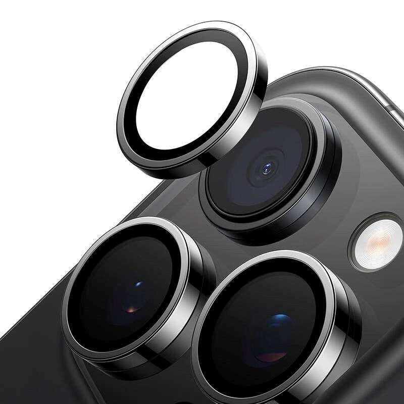 TORRAS iPhone 16 Beskyttelsesglas til Kameralinse - Sort