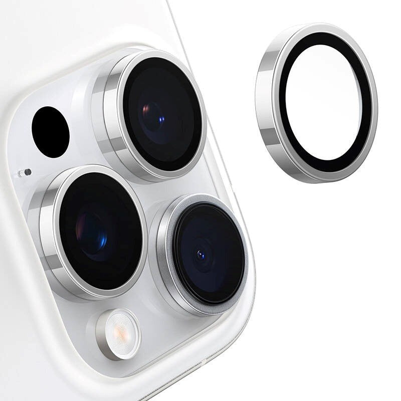 TORRAS iPhone 16 Pro Beskyttelsesglas til Kameralinse - Grå