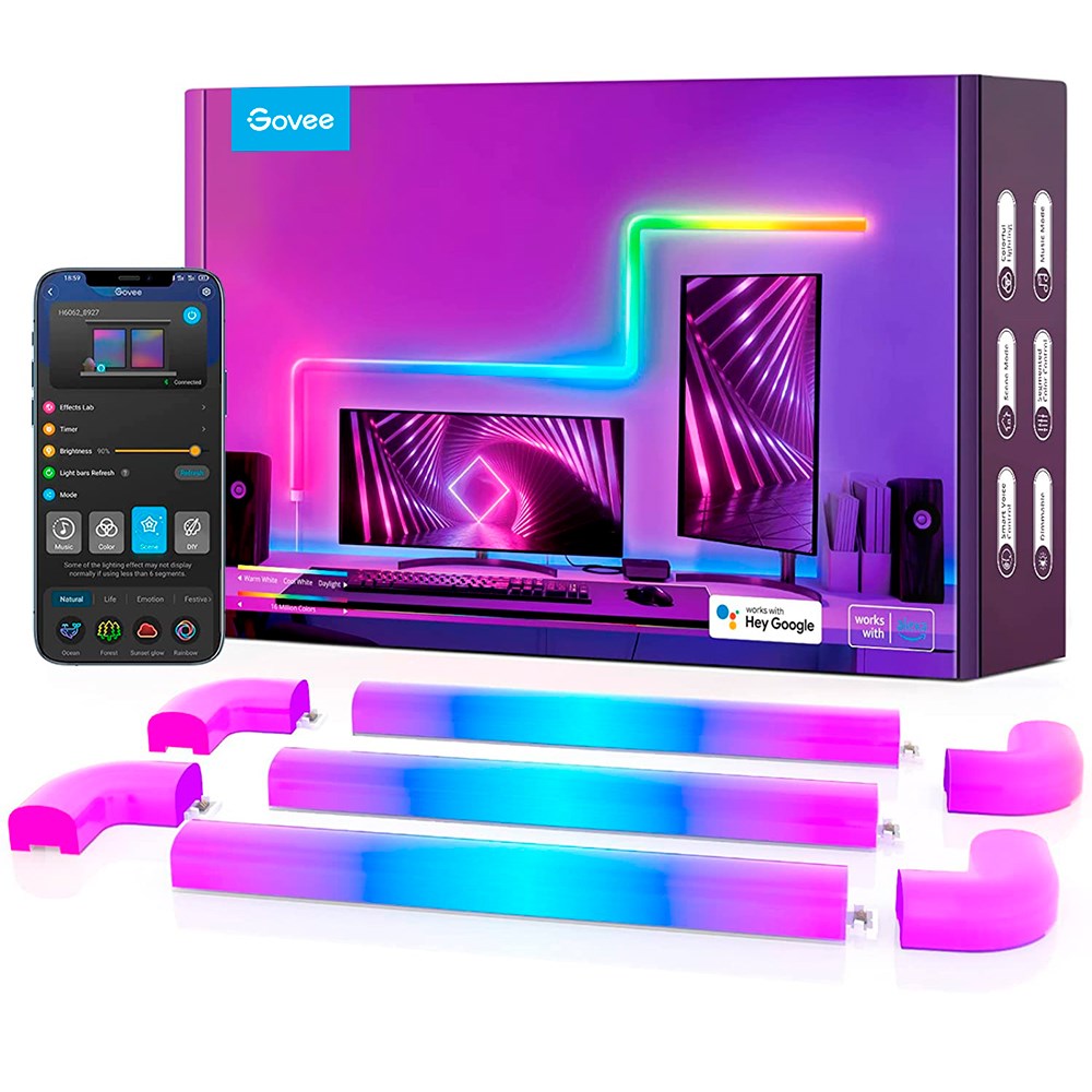 Govee Glide (8+4) Wall Light - Hvid